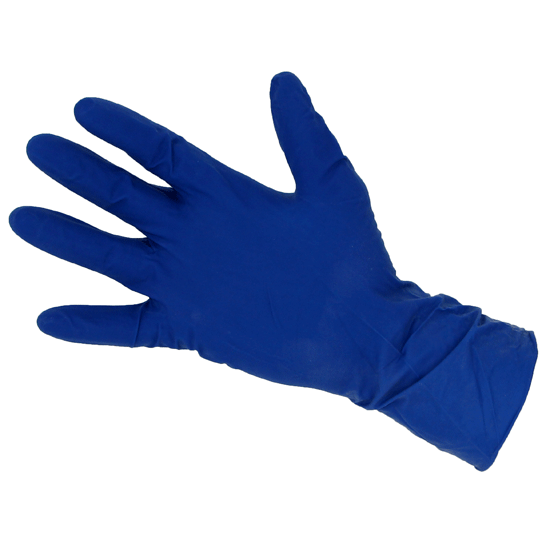 Перчатки латексные прочные синие High Risk размер М ЦЕНА ЗА ПАРУ