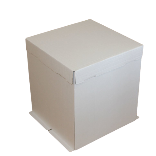 Коробка для торта 420*420*450мм без окна БЕЛАЯ до 8кг