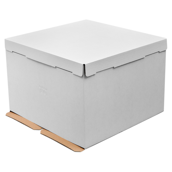 Коробка для торта 360*360*260мм БЕЗ ОКНА белая до 5кг