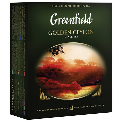 Чай GREENFILD Golden Ceylon черный в саше 100шт